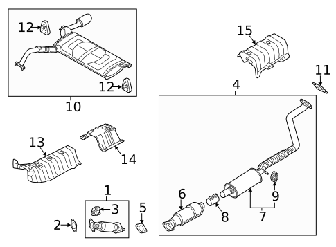Exhaust Components for 2016 Kia Forte #0