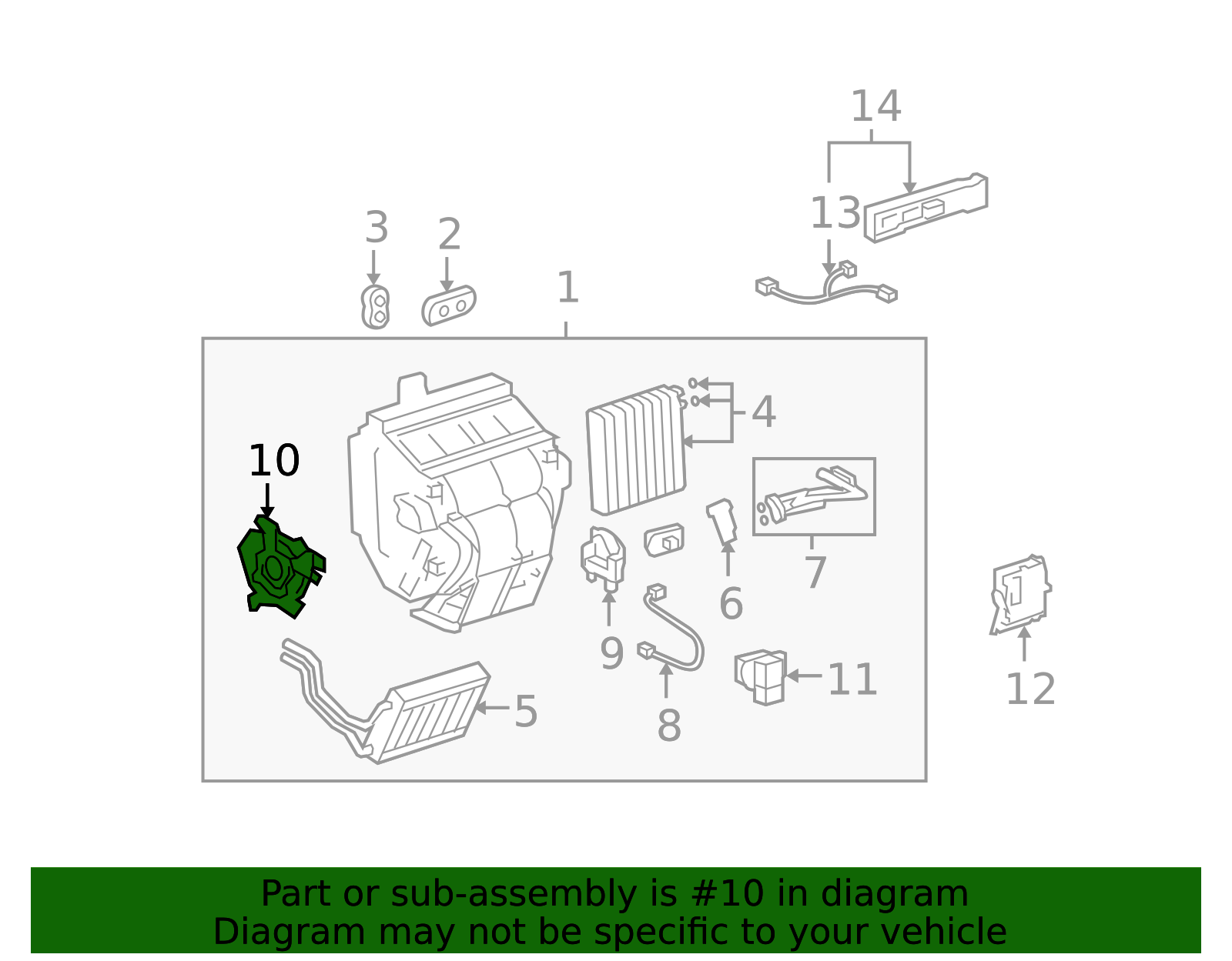 87106-0E010 - HVAC Floor Mode Door Actuator 2004-2007 Toyota Highlander ...