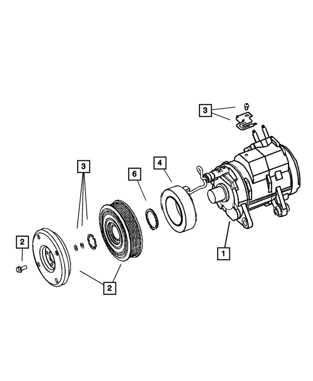 5264454 - Air Conditioning &amp; Heater: A/c Clutch Snap Ring Kit for Mopar Image