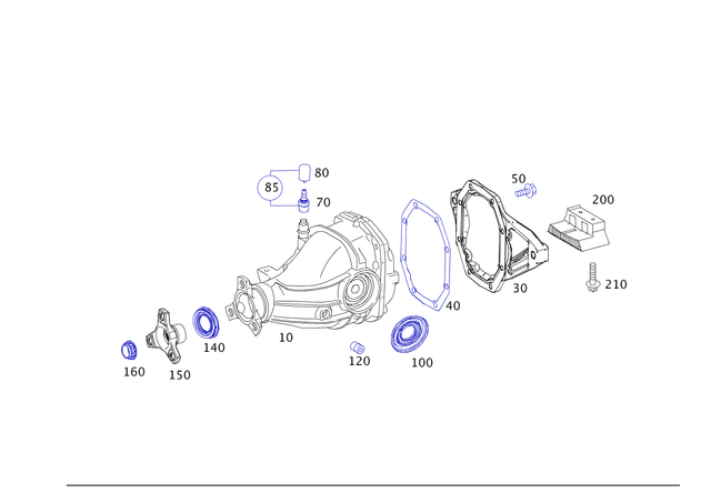 2123500145 - : Joint Flange for Mercedes-Benz Image