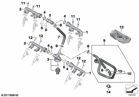 Injector Nozzles and Lines for 2014 BMW-Motorrad HP4 #0