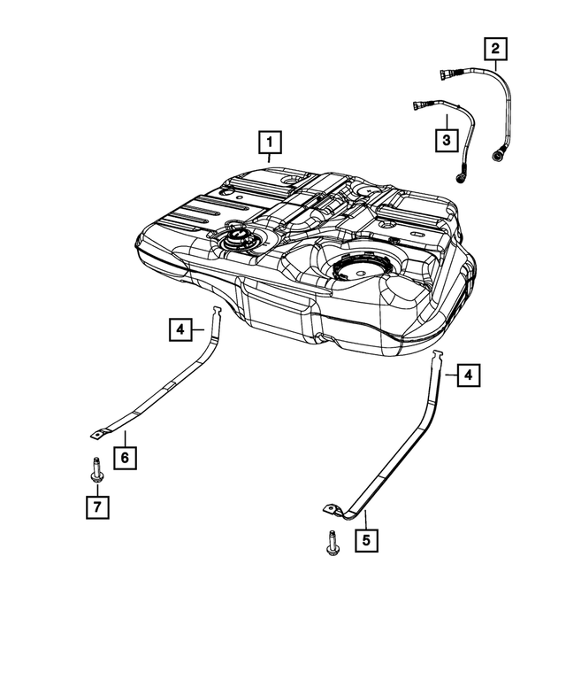 4766508AD - Fuel: Fuel Tank Strap, Right for Mopar Image image