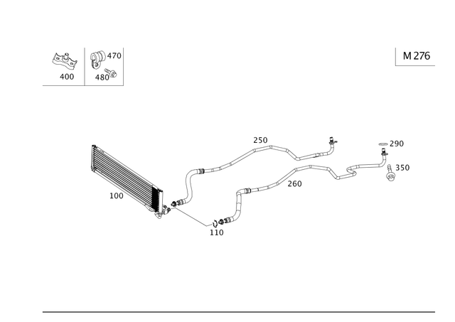 2042705805 - : Oil Line for Mercedes-Benz Image