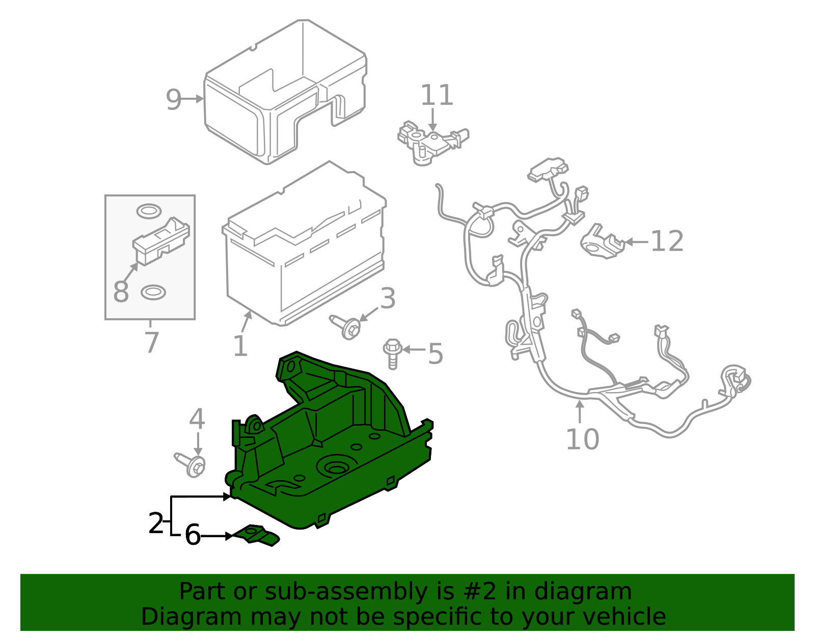 Genuine Tray Assembly Battery for 2021-2025 Ford | Part# ML1Z-10732-C ...