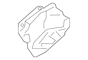 8W0804174A - Exhaust: Floor Pan Heat Shield for Audi Image