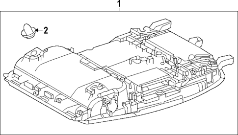 Overhead Console for 2023 Lexus RX500h #0