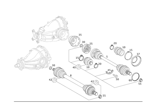 Axle Shaft for 2004 Mercedes-Benz S55 AMG #0