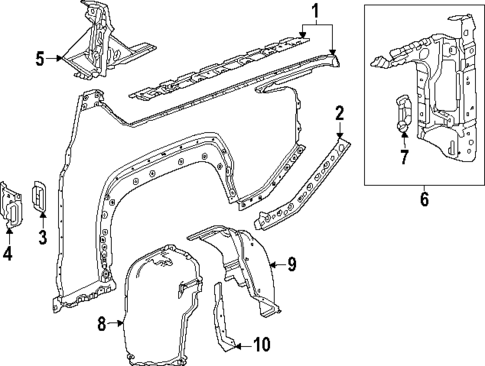 Quarter Panel & Components for 2024 Chevrolet Silverado EV #0