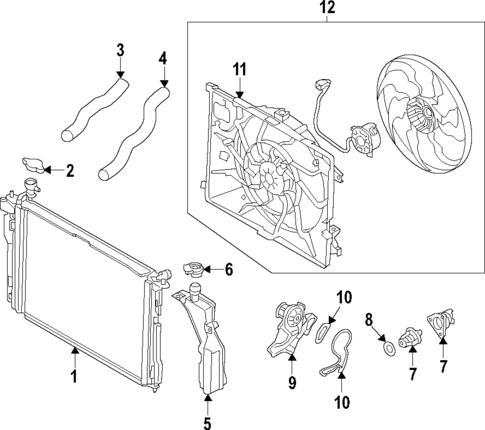 Water Pump for 2018 Genesis G80 #1