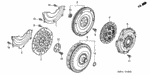 22100PLR003 - Engine: FLYWHEEL for Honda Image