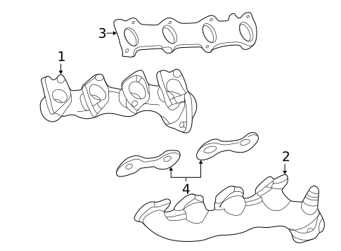 Exhaust Manifold for 2002 Ford Excursion #0