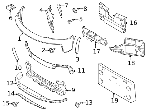 パーツ PARIMERO Bumper & Components - Front for 2023 Porsche 911 | OEM Parts Online