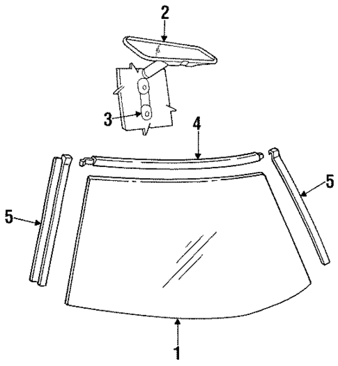 Reveal Moldings for 1990 Chrysler New Yorker #0