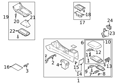 Center Console for 2006 Mazda 6 #1
