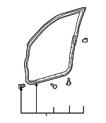 6786148030 - Body: Weatherstrip for Lexus: RX330, RX350, RX400h Image