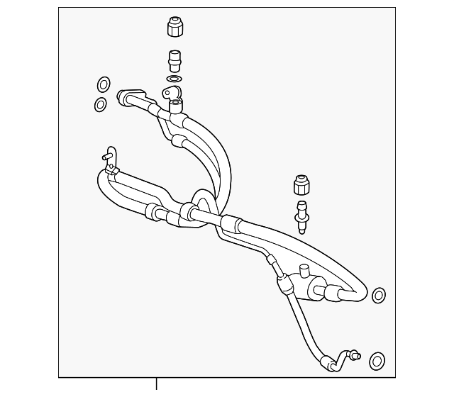 GM Genuine Parts 94508187 A/C Compressor Hose - OEM Replacement For Chevrolet, Buick, GMC, Cadillac Models