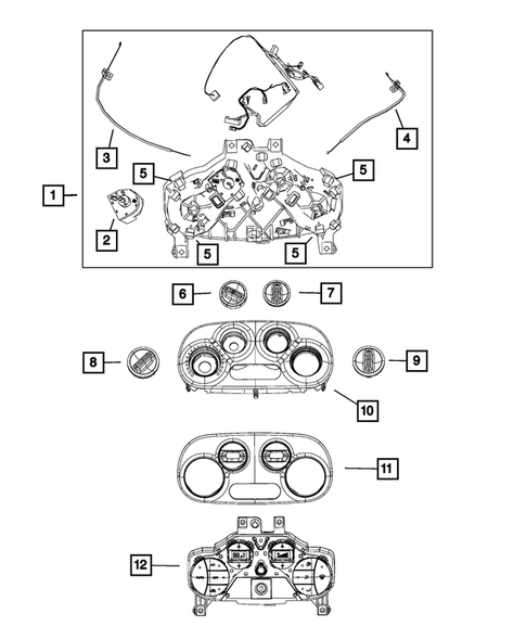 Air Conditioner and Heater Controls for 2018 Fiat 500 #0