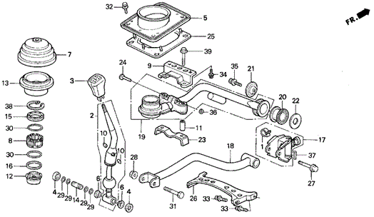 MT Shift Lever for 1995 Acura Legend #0