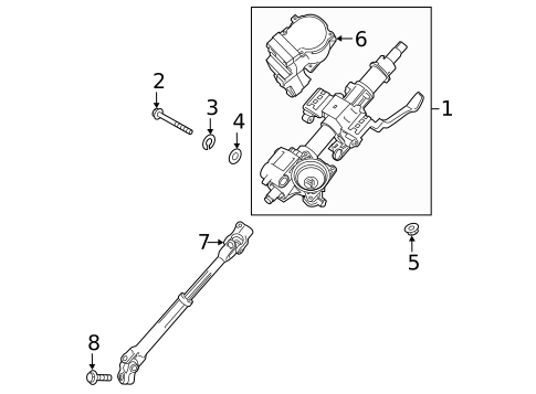 Steering Column Assembly for 2022 Hyundai Santa Fe #0