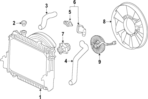 Water Pump for 2006 Isuzu Ascender #1