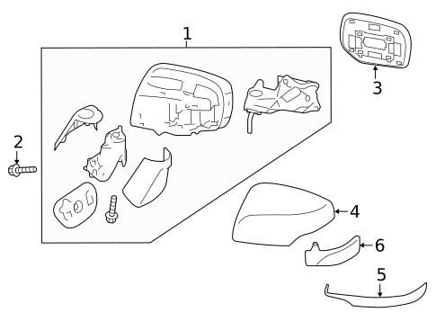 Outside Mirrors for 2019 Subaru Legacy #0