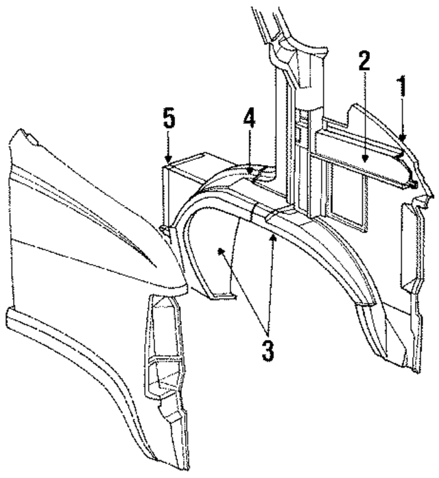 4432730 - Body: Inner Panel for Mopar Image