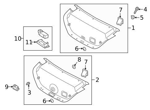 Interior Trim - Trunk for 2019 Genesis G70 #0