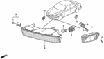 33301SW5A01 - Electrical/Exhaust/Heater/Fuel: LAMP, R. for Acura Image