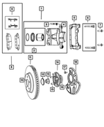 6101782 - Brakes: Push On Round With Teeth Spring Retainer for Mopar Image