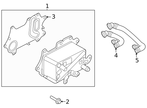 Engine Oil Cooler for 2023 Land Rover Discovery #0