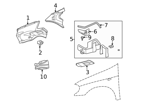 Inner Components for 2002 Mercedes-Benz ML55 AMG #0