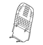 88391G5000CGS - Body: Seat Back Panel for Kia: Niro, Niro EV Image