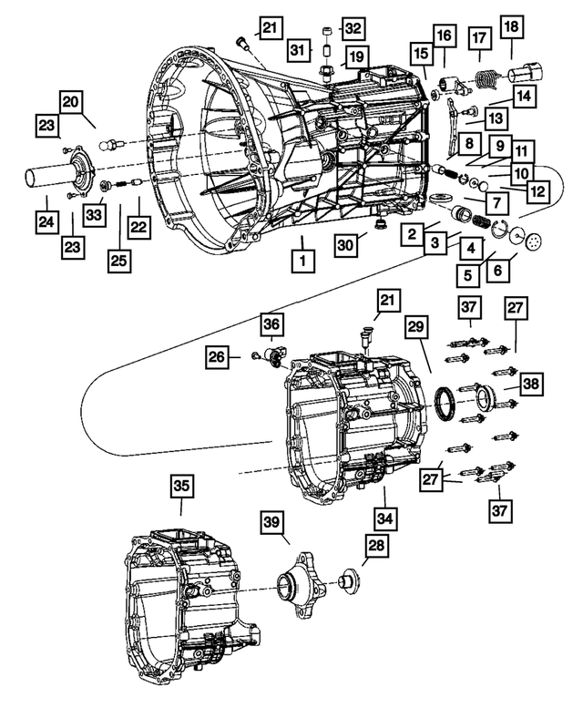 5143622AA - G238; 6-Speed; Manual Transmission: Pin for Mopar Image