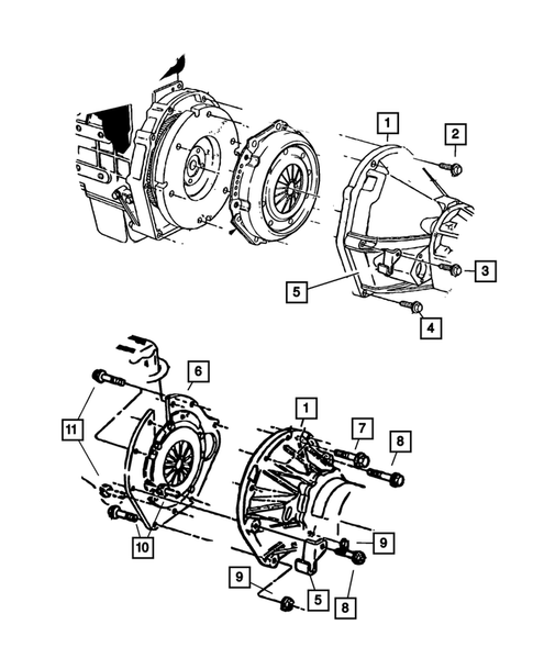Clutch Housing for 2001 Jeep Cherokee #0