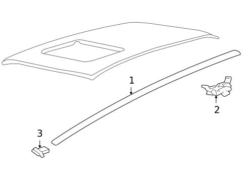 Exterior Trim - Roof for 2007 Hyundai Azera #0