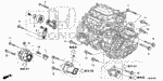 90051R97000 - Engine: BOLT, FLANGE (12X70) for Honda Image