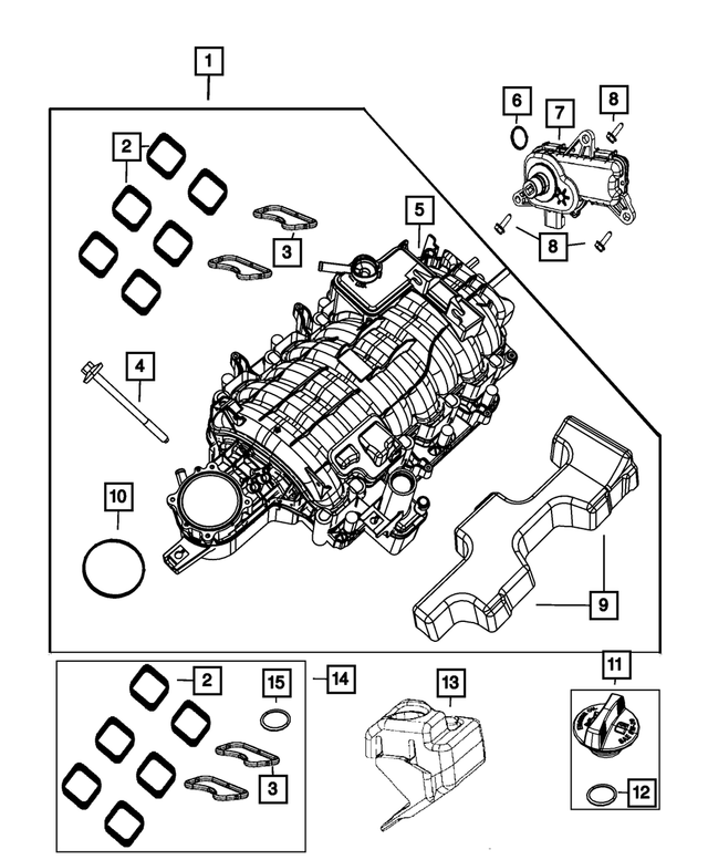 « 6509377AA – 5.7L HEMI Gas w/BSG; Engine : Tête Collerette Hexagonale Boulon, Montage pour Mopar Image »