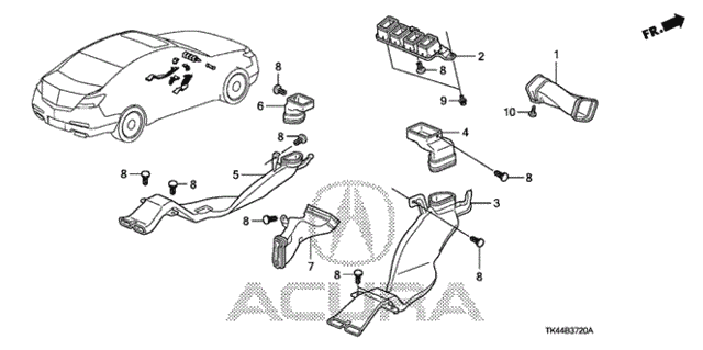 Duct for 2011 Acura TL #0