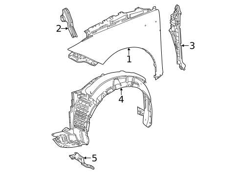 Fender & Components for 2016 Toyota Mirai #0