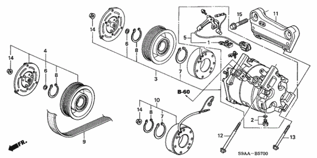 Compressor for 2006 Honda CR-V #0