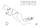 1268205110 - Electrical System: Rocker Switch for Mercedes-Benz Image