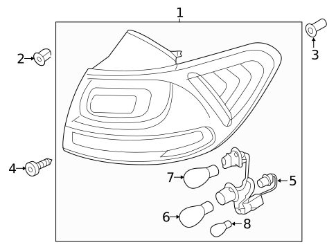 Tail Lamps for 2016 Kia Sorento #0