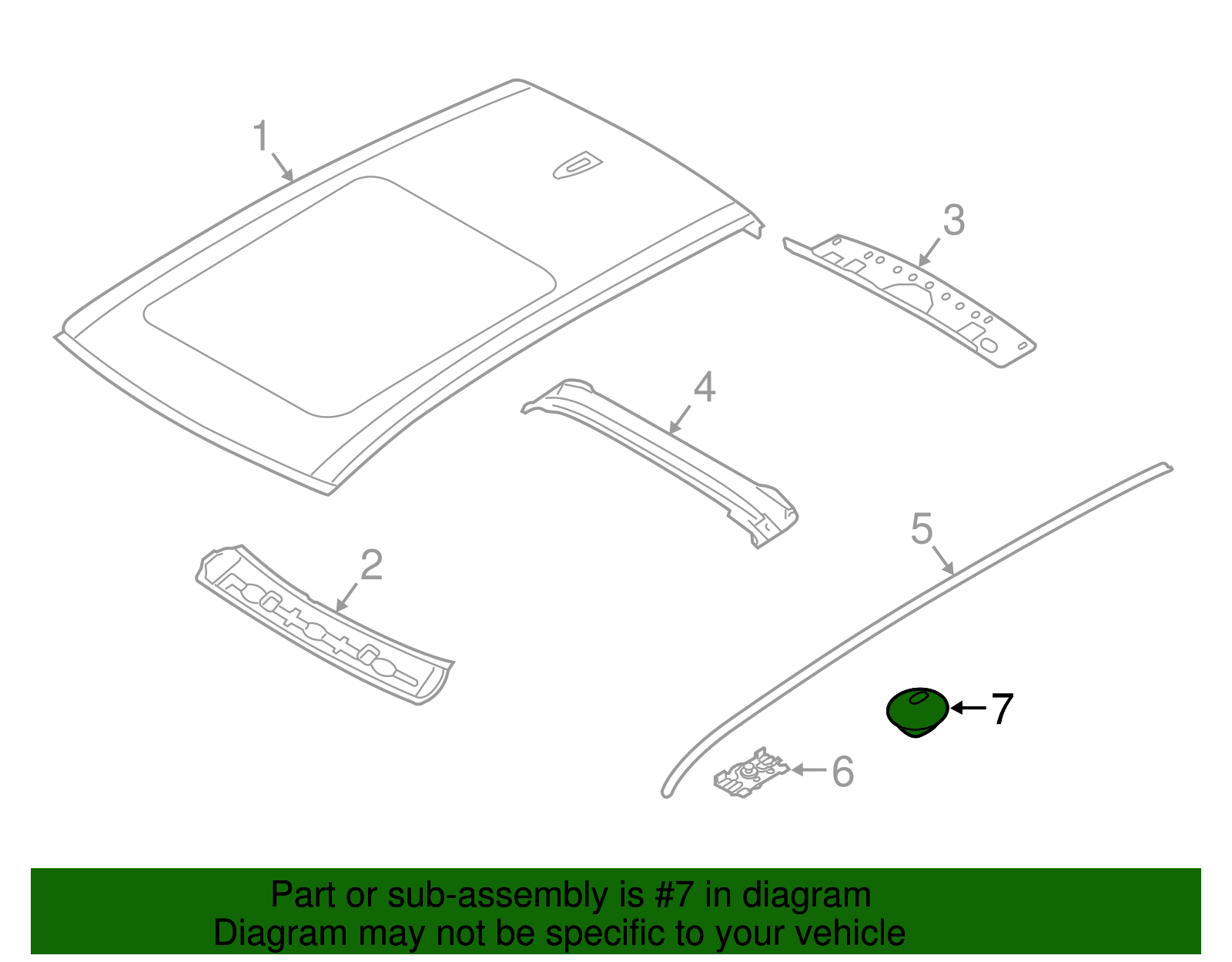 Roof Molding Plug - BMW (51713402867)
