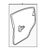 63512AN01C - Body: Door Weather-strip for Subaru: Legacy Image