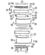 68258746AB - Frame, Bumper and Fascia: Front Air Dam for Mopar Image