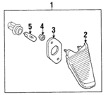 MR535028 - Electrical: Backup Lamp for Mitsubishi Image