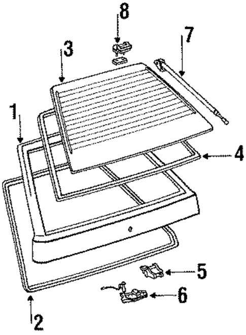 Gate & Hardware for 1989 Toyota Tercel #0
