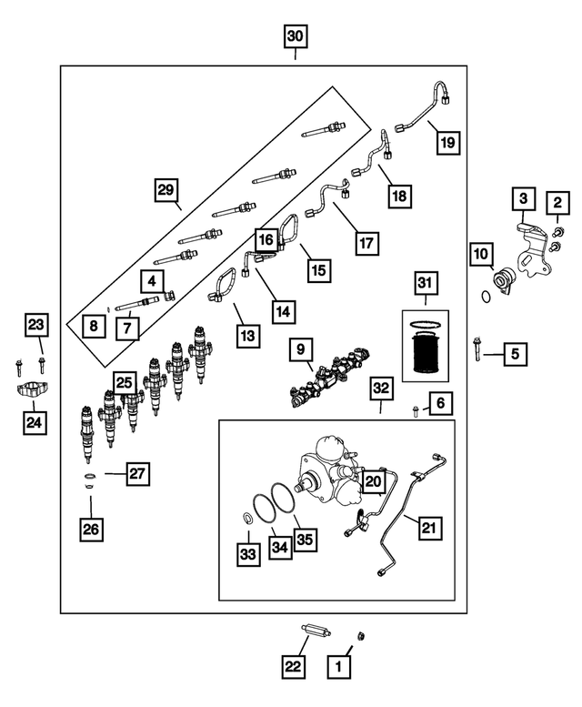 R8583897AA - : Injection Fuel System Kit for Mopar Image