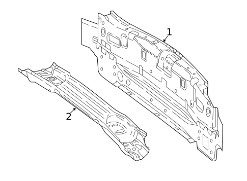 Rear Body for 2021 Mercedes-Benz C63 AMG #1