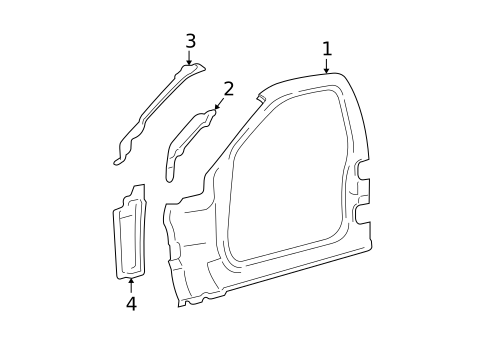 Aperture Panel for 2004 Lincoln Town Car #0